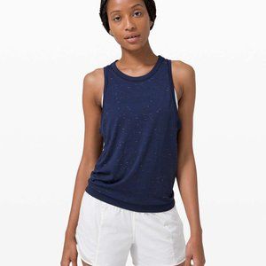 Lululemon swiftly relax tank cosmic shift hyper blue